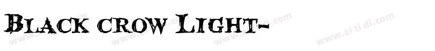 Black crow Light字体转换